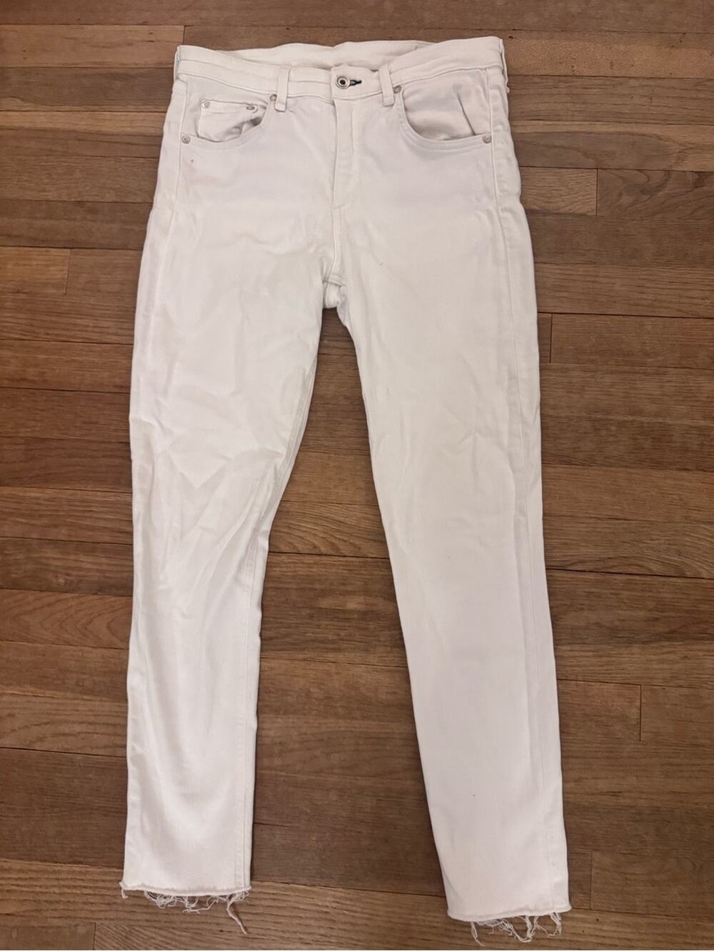 Rag & Bone Women's White Skinny Jeans - Size 30
 b93